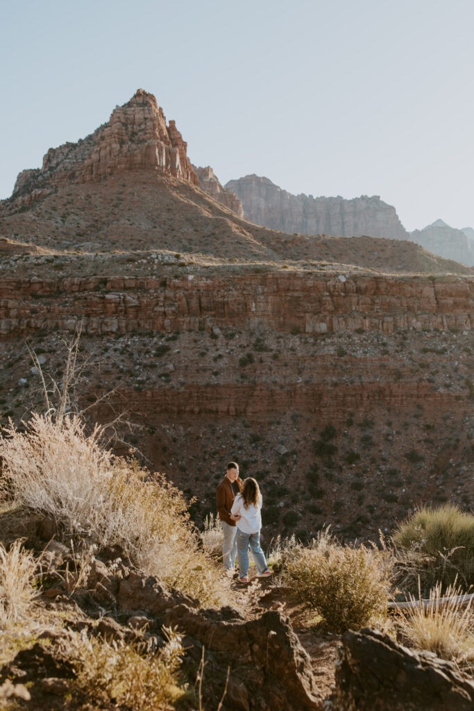 Eric and Diana | Zion National Park Proposal | Southern Utah Wedding and Elopement Photographer, Emily Dawn Photo