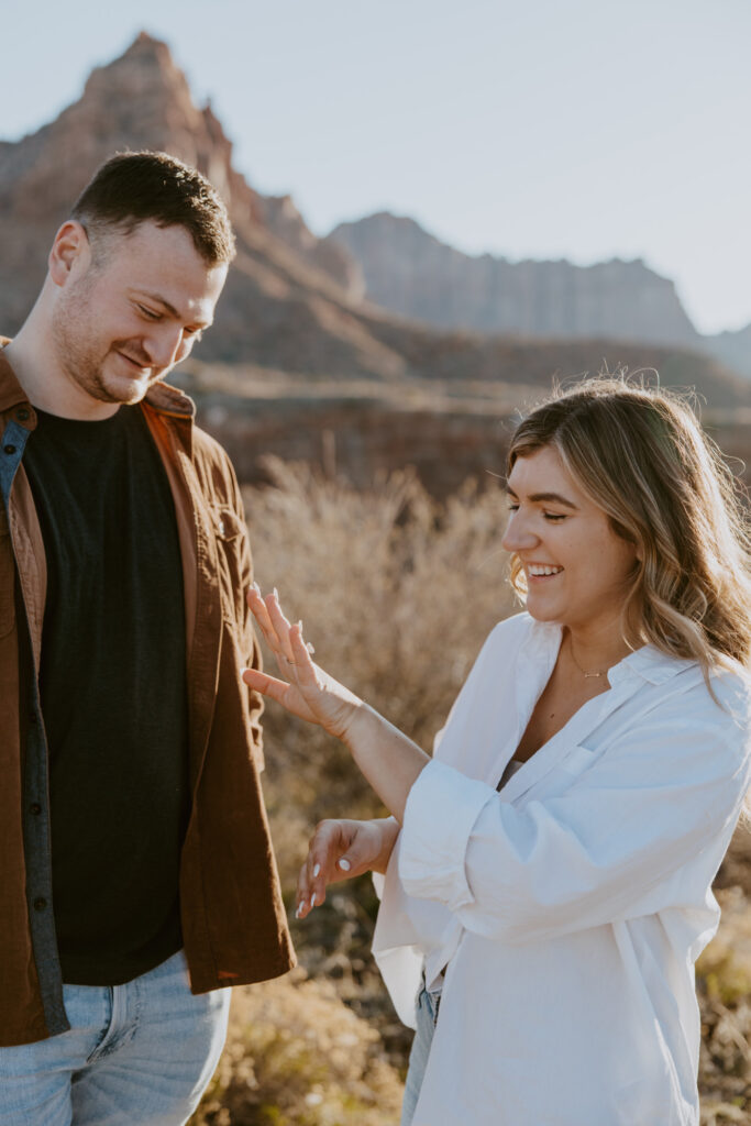 Eric and Diana | Zion National Park Proposal | Southern Utah Wedding and Elopement Photographer, Emily Dawn Photo