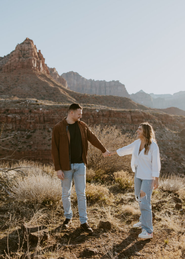 Eric and Diana | Zion National Park Proposal | Southern Utah Wedding and Elopement Photographer, Emily Dawn Photo