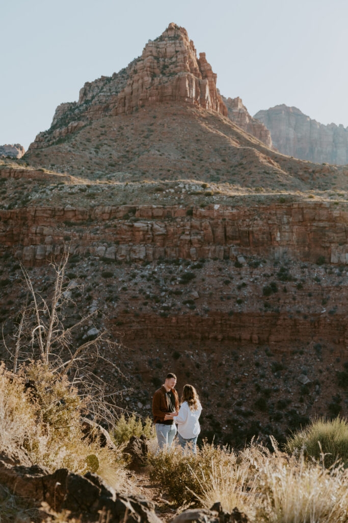 Eric and Diana | Zion National Park Proposal | Southern Utah Wedding and Elopement Photographer, Emily Dawn Photo