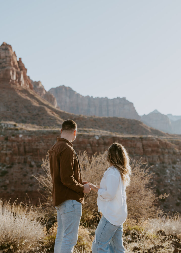 Eric and Diana | Zion National Park Proposal | Southern Utah Wedding and Elopement Photographer, Emily Dawn Photo