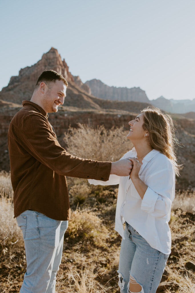 Eric and Diana | Zion National Park Proposal | Southern Utah Wedding and Elopement Photographer, Emily Dawn Photo