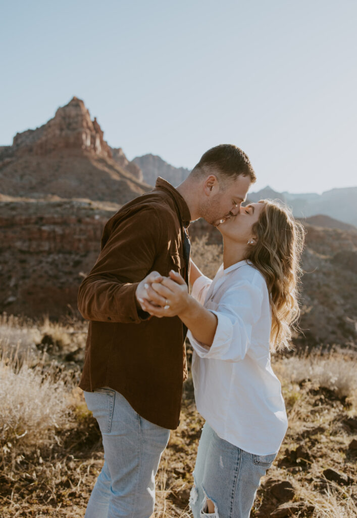 Eric and Diana | Zion National Park Proposal | Southern Utah Wedding and Elopement Photographer, Emily Dawn Photo