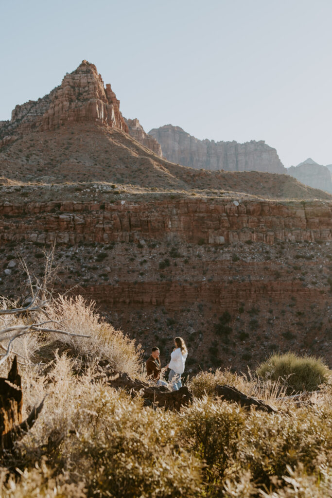 Eric and Diana | Zion National Park Proposal | Southern Utah Wedding and Elopement Photographer, Emily Dawn Photo