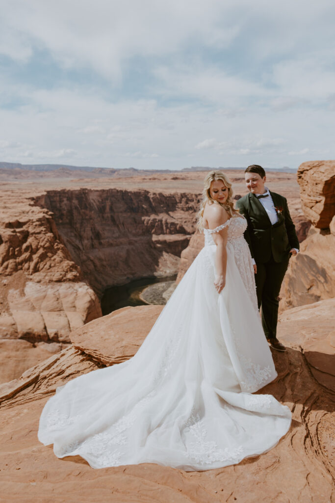 Ally and Ashley | Horseshoe Bend Elopement | Page, Arizona | Southern Utah Wedding and Elopement Photographer, Emily Dawn Photo