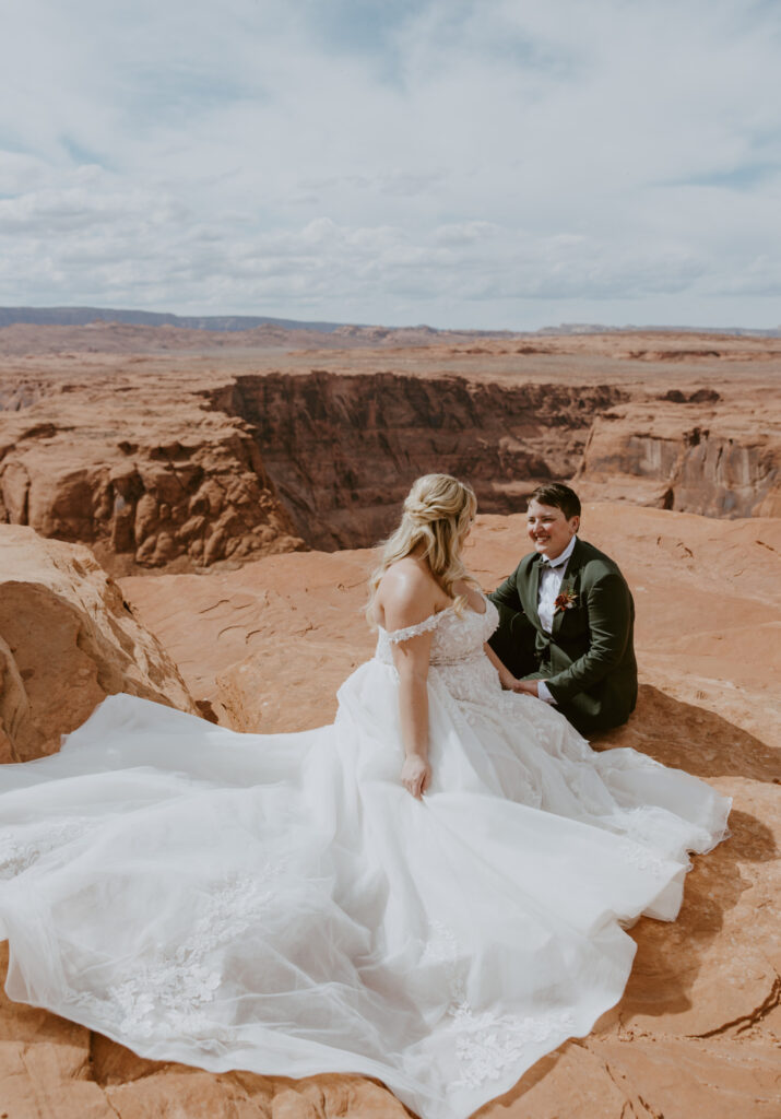 Ally and Ashley | Horseshoe Bend Elopement | Page, Arizona | Southern Utah Wedding and Elopement Photographer, Emily Dawn Photo