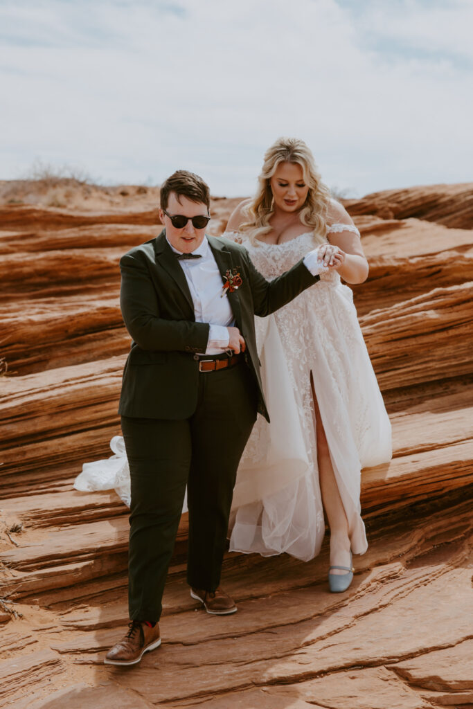 Ally and Ashley | Horseshoe Bend Elopement | Page, Arizona | Southern Utah Wedding and Elopement Photographer, Emily Dawn Photo