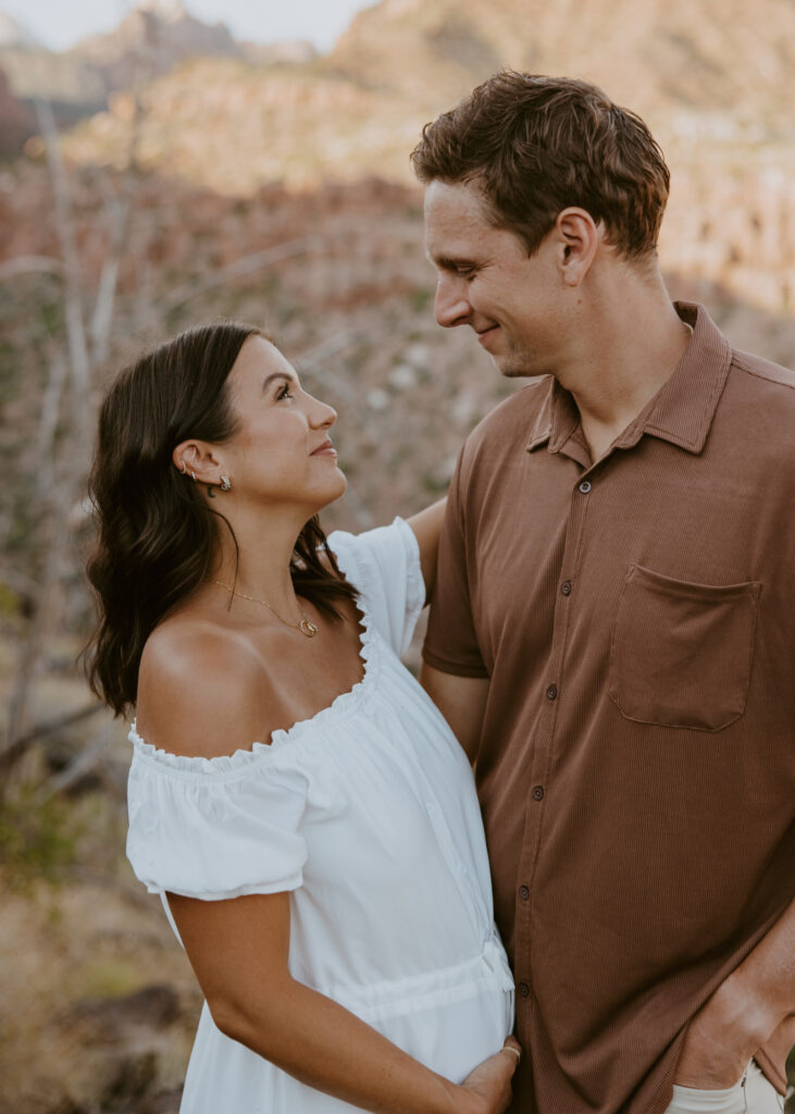 Casey and Kyle | Zion National Park Maternity Photoshoot | Virgin, Utah | Southern Utah Wedding and Elopement Photographer, Emily Dawn Photo