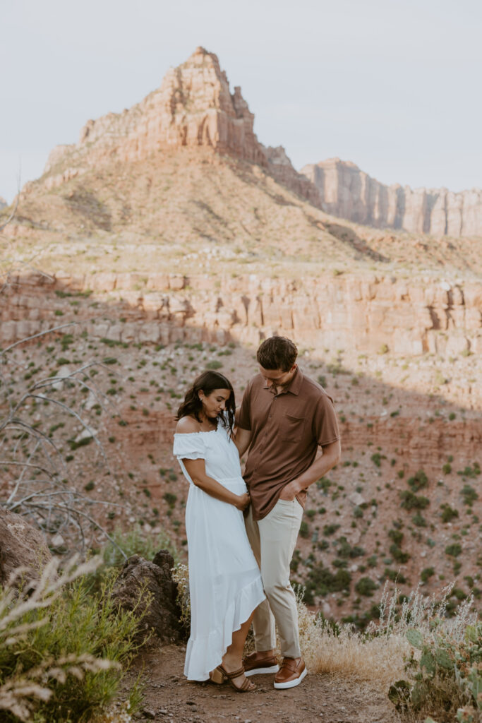 Casey and Kyle | Zion National Park Maternity Photoshoot | Virgin, Utah | Southern Utah Wedding and Elopement Photographer, Emily Dawn Photo