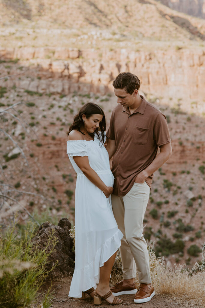 Casey and Kyle | Zion National Park Maternity Photoshoot | Virgin, Utah | Southern Utah Wedding and Elopement Photographer, Emily Dawn Photo