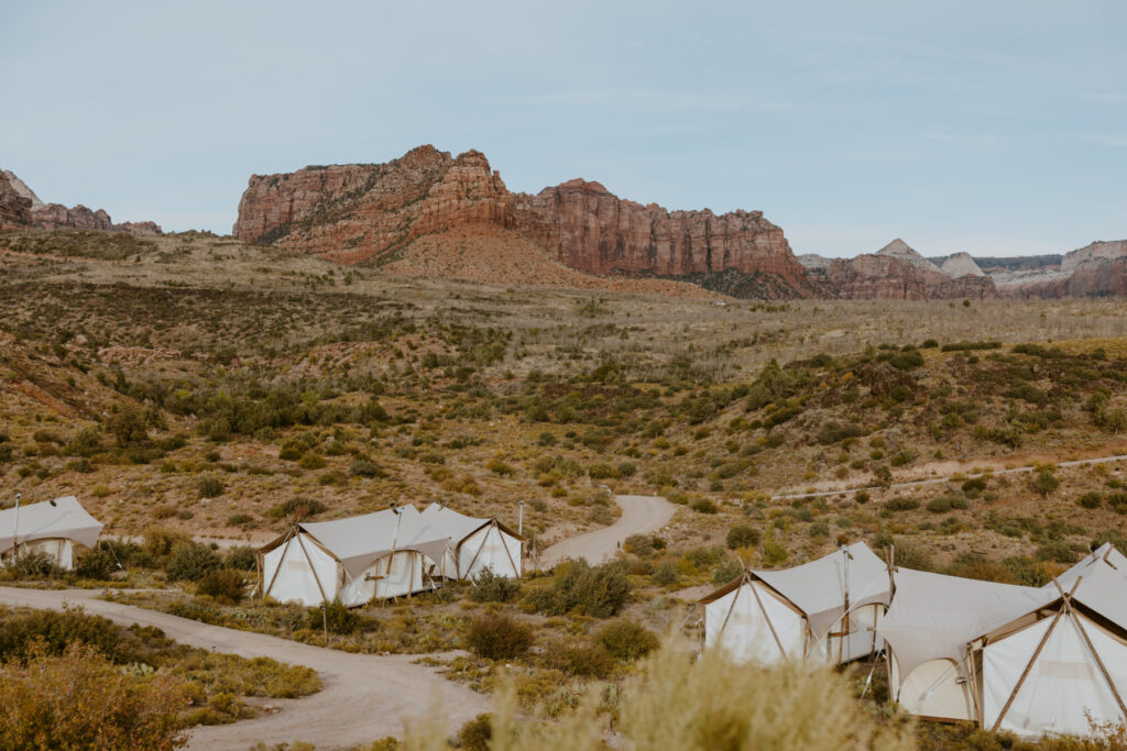 Elizabeth and Karl | Under Canvas Zion Wedding Rehearsal Dinner | Virgin, Utah | Emily Dawn Photo | Southern Utah Wedding and Elopement Photographer | Zion Wedding Photographer