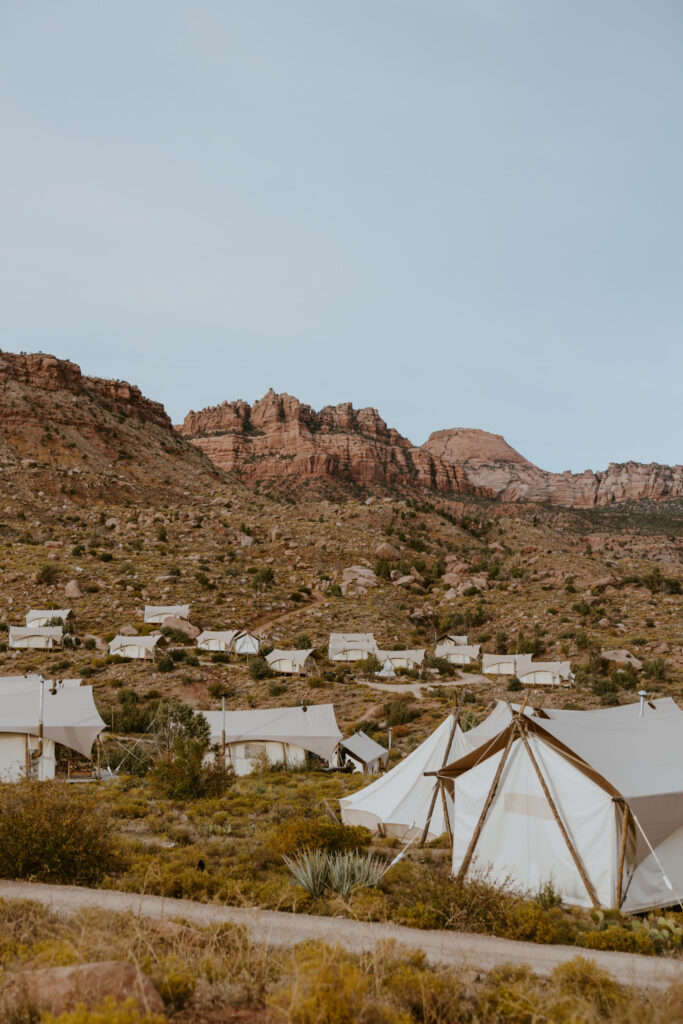 Elizabeth and Karl | Under Canvas Zion Wedding Rehearsal Dinner | Virgin, Utah | Emily Dawn Photo | Southern Utah Wedding and Elopement Photographer | Zion Wedding Photographer