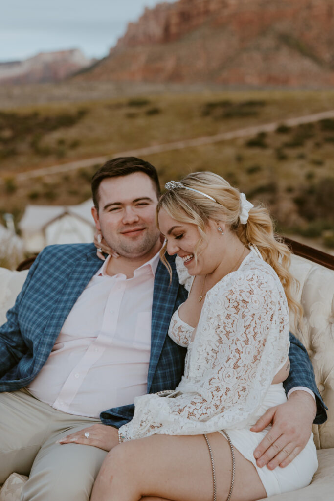 Elizabeth and Karl | Under Canvas Zion Wedding Rehearsal Dinner | Virgin, Utah | Emily Dawn Photo | Southern Utah Wedding and Elopement Photographer | Zion Wedding Photographer