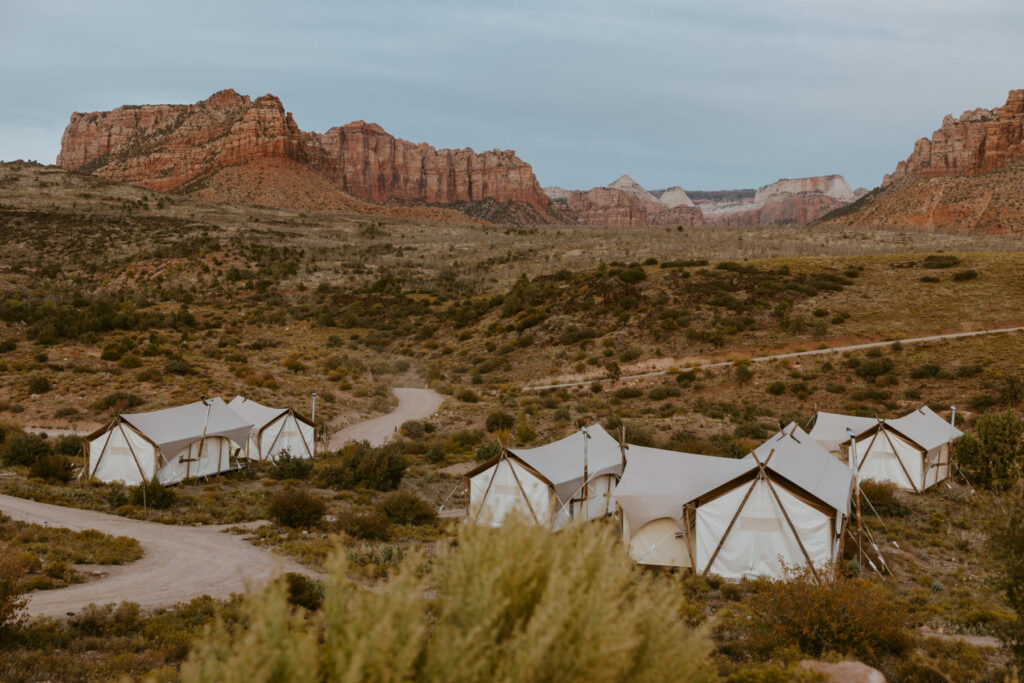 Elizabeth and Karl | Under Canvas Zion Wedding Rehearsal Dinner | Virgin, Utah | Emily Dawn Photo | Southern Utah Wedding and Elopement Photographer | Zion Wedding Photographer