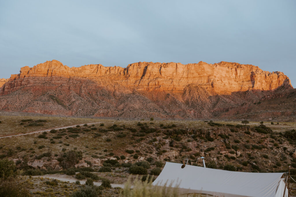 Elizabeth and Karl | Under Canvas Zion Wedding Rehearsal Dinner | Virgin, Utah | Emily Dawn Photo | Southern Utah Wedding and Elopement Photographer | Zion Wedding Photographer