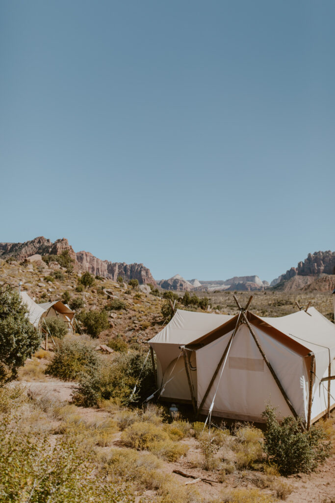 Elizabeth and Karl | Under Canvas Zion Wedding | Southern Utah Wedding and Elopement Photographer, Emily Dawn Photo