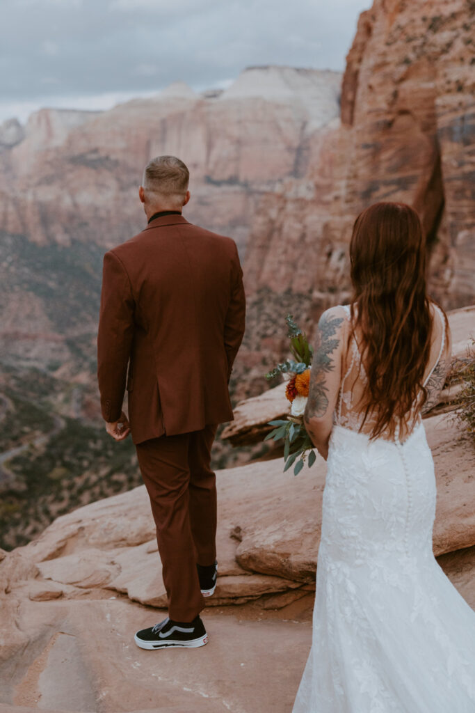 Kaitlyn and Sam | Zion National Park, Temple of Sinawava Wedding | Southern Utah Wedding and Elopement Photographer, Emily Dawn Photo