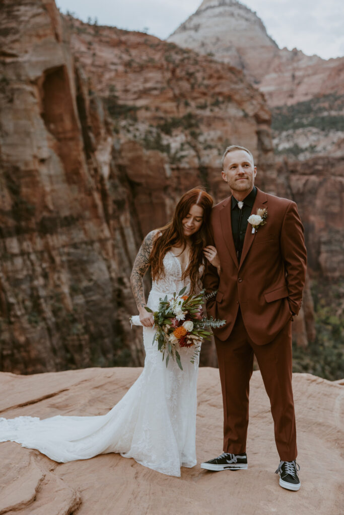 Kaitlyn and Sam | Zion National Park, Temple of Sinawava Wedding | Southern Utah Wedding and Elopement Photographer, Emily Dawn Photo