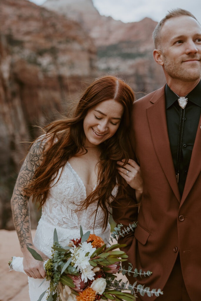 Kaitlyn and Sam | Zion National Park, Temple of Sinawava Wedding | Southern Utah Wedding and Elopement Photographer, Emily Dawn Photo