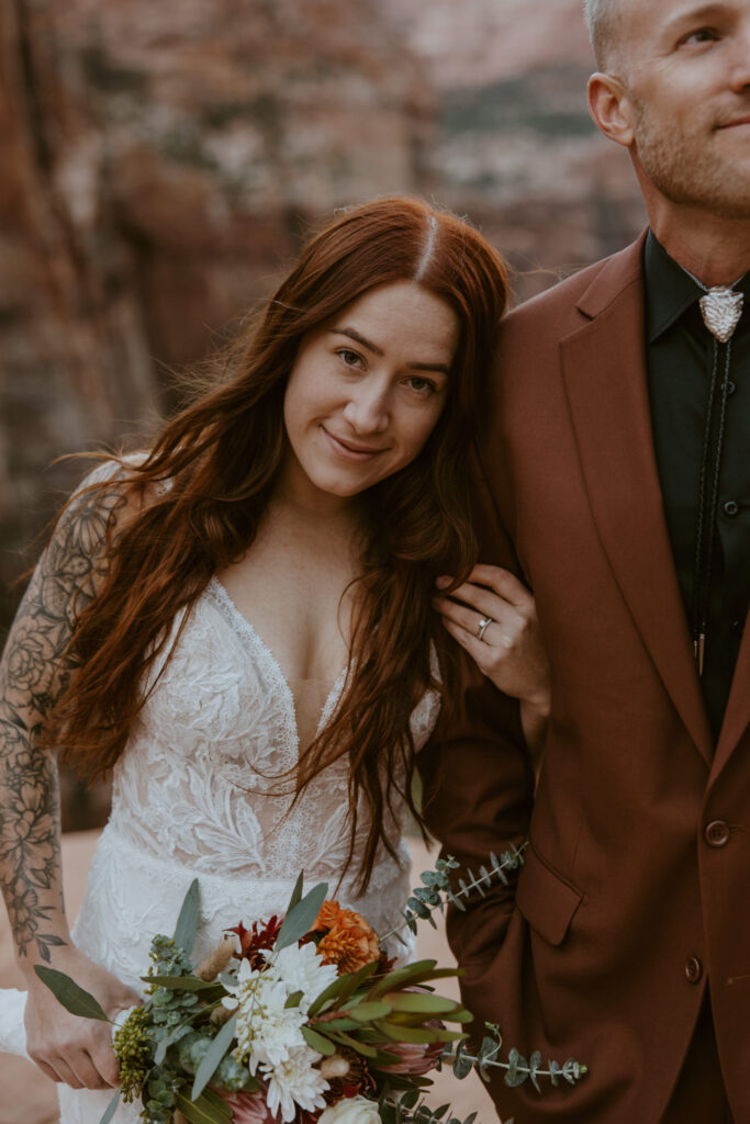 Kaitlyn and Sam | Zion National Park, Temple of Sinawava Wedding | Southern Utah Wedding and Elopement Photographer, Emily Dawn Photo