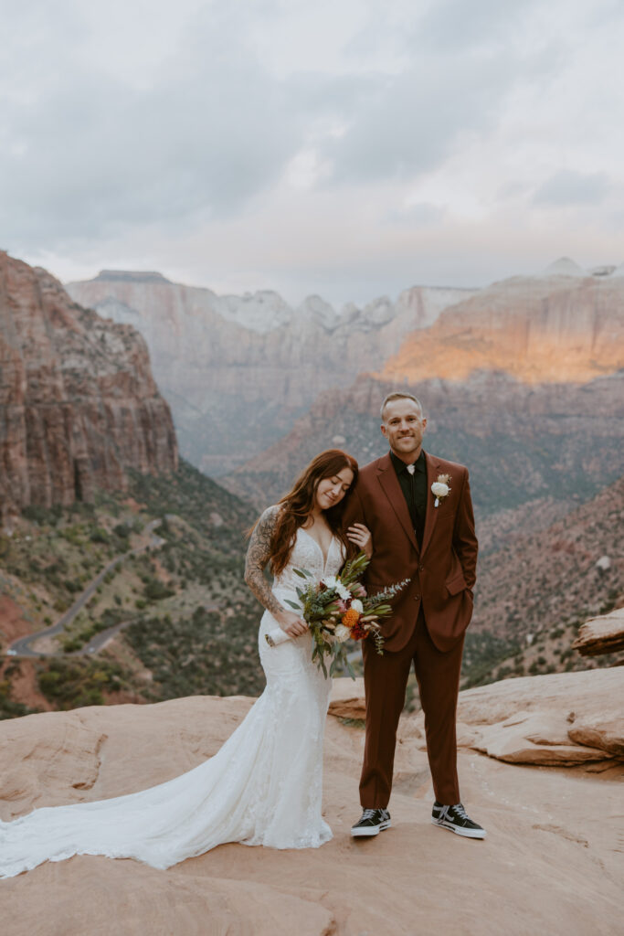 Kaitlyn and Sam | Zion National Park, Temple of Sinawava Wedding | Southern Utah Wedding and Elopement Photographer, Emily Dawn Photo