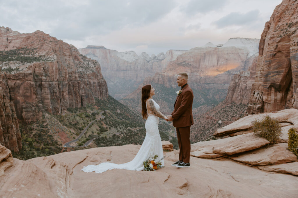 Kaitlyn and Sam | Zion National Park, Temple of Sinawava Wedding | Southern Utah Wedding and Elopement Photographer, Emily Dawn Photo