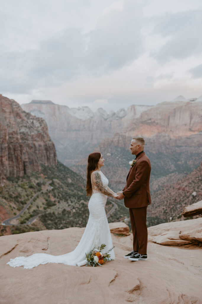 Kaitlyn and Sam | Zion National Park, Temple of Sinawava Wedding | Southern Utah Wedding and Elopement Photographer, Emily Dawn Photo