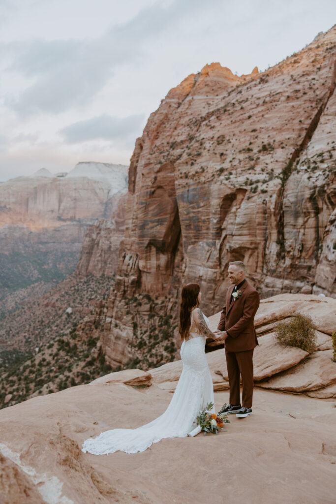 Kaitlyn and Sam | Zion National Park, Temple of Sinawava Wedding | Southern Utah Wedding and Elopement Photographer, Emily Dawn Photo