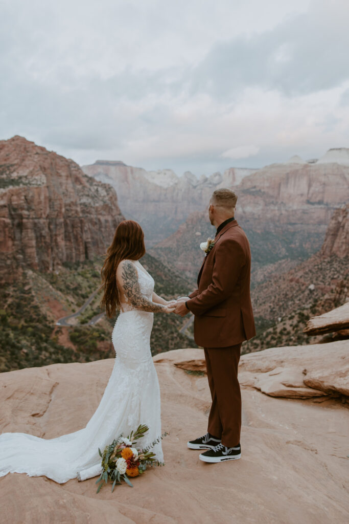 Kaitlyn and Sam | Zion National Park, Temple of Sinawava Wedding | Southern Utah Wedding and Elopement Photographer, Emily Dawn Photo