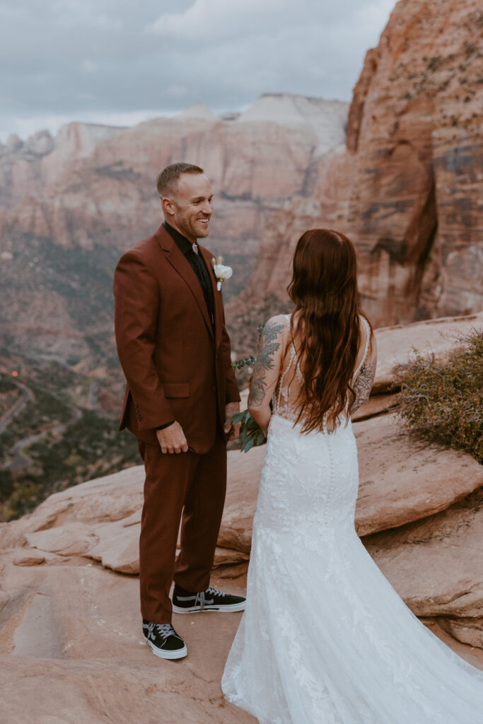 Kaitlyn and Sam | Zion National Park, Temple of Sinawava Wedding | Southern Utah Wedding and Elopement Photographer, Emily Dawn Photo