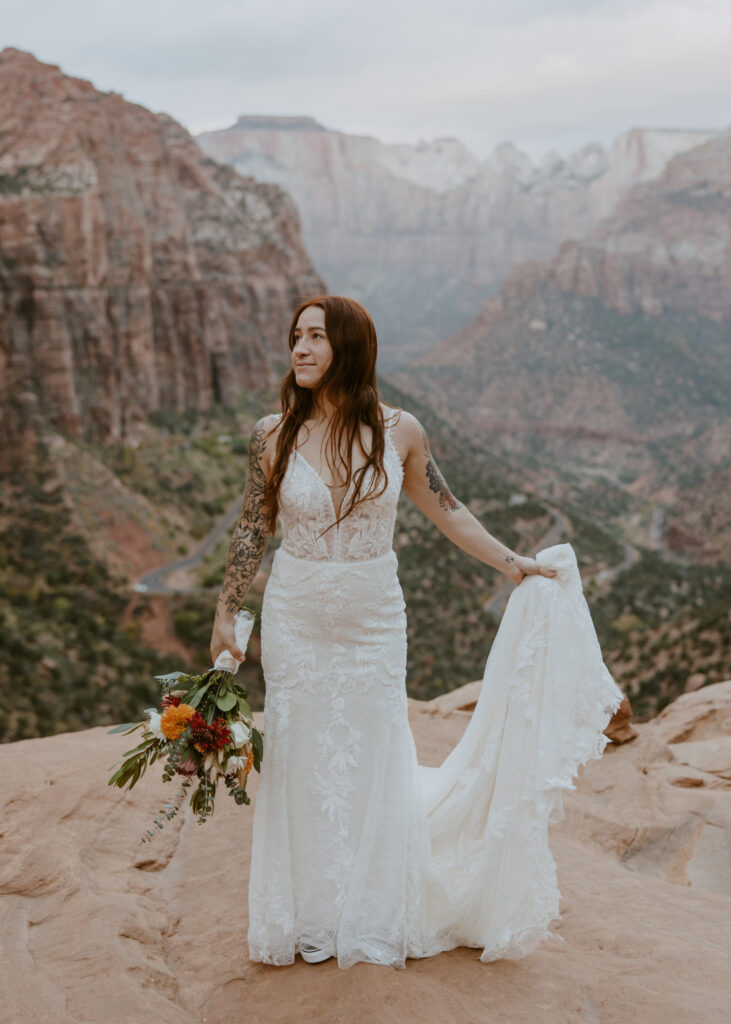 Kaitlyn and Sam | Zion National Park, Temple of Sinawava Wedding | Southern Utah Wedding and Elopement Photographer, Emily Dawn Photo