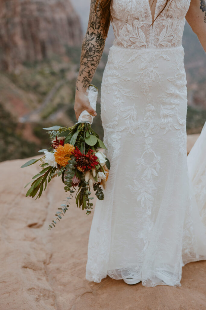 Kaitlyn and Sam | Zion National Park, Temple of Sinawava Wedding | Southern Utah Wedding and Elopement Photographer, Emily Dawn Photo