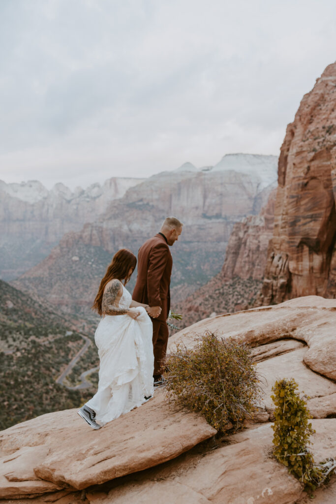 Kaitlyn and Sam | Zion National Park, Temple of Sinawava Wedding | Southern Utah Wedding and Elopement Photographer, Emily Dawn Photo