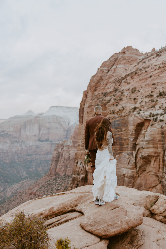 Kaitlyn and Sam | Zion National Park, Temple of Sinawava Wedding | Southern Utah Wedding and Elopement Photographer, Emily Dawn Photo