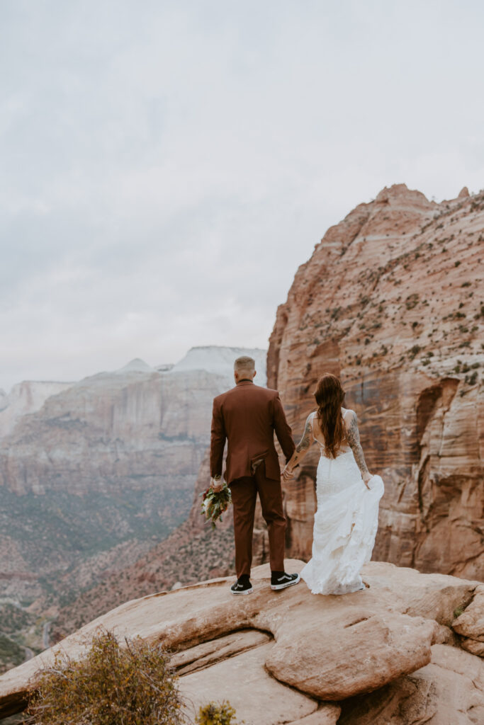 Kaitlyn and Sam | Zion National Park, Temple of Sinawava Wedding | Southern Utah Wedding and Elopement Photographer, Emily Dawn Photo