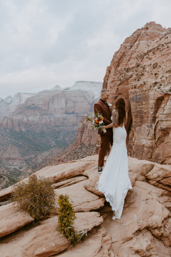 Kaitlyn and Sam | Zion National Park, Temple of Sinawava Wedding | Southern Utah Wedding and Elopement Photographer, Emily Dawn Photo