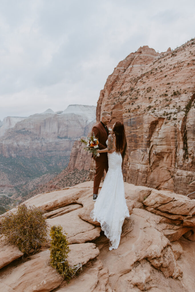 Kaitlyn and Sam | Zion National Park, Temple of Sinawava Wedding | Southern Utah Wedding and Elopement Photographer, Emily Dawn Photo