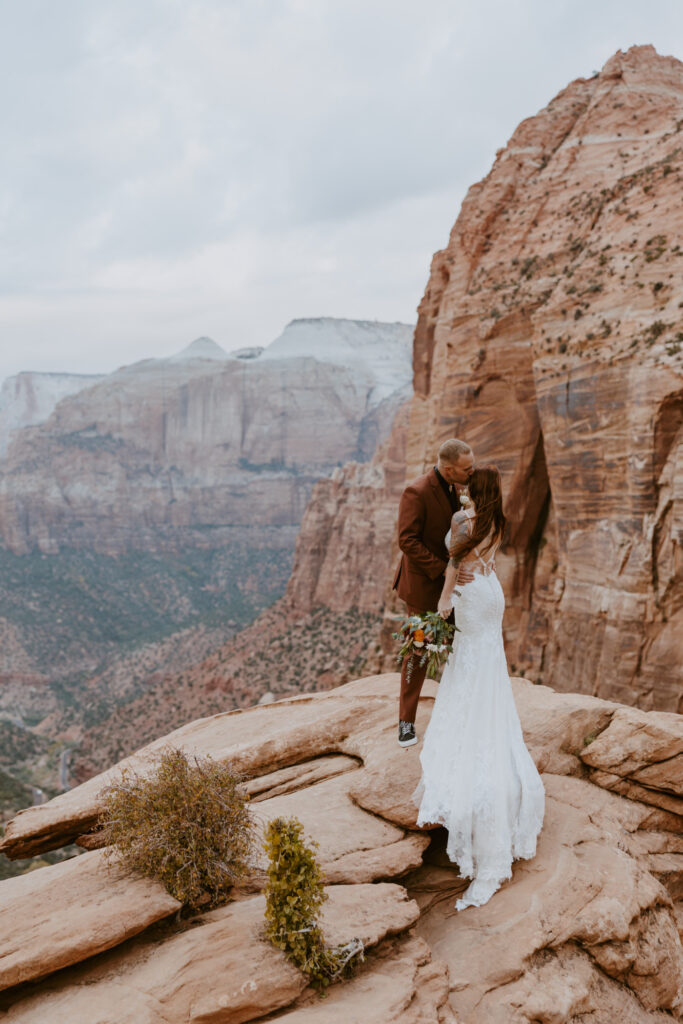 Kaitlyn and Sam | Zion National Park, Temple of Sinawava Wedding | Southern Utah Wedding and Elopement Photographer, Emily Dawn Photo