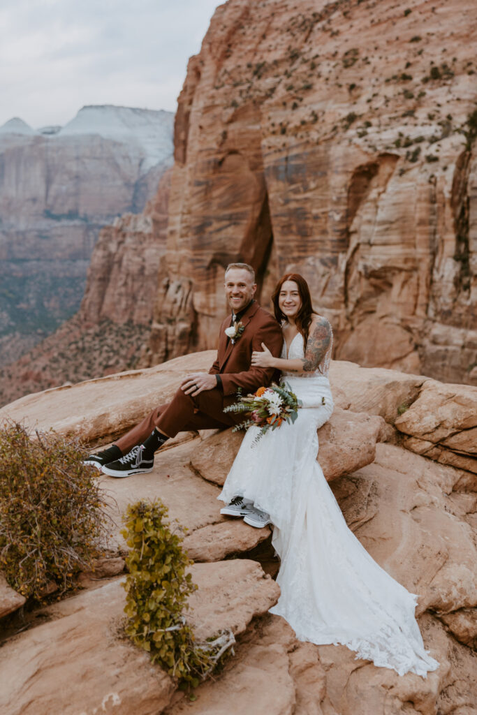 Kaitlyn and Sam | Zion National Park, Temple of Sinawava Wedding | Southern Utah Wedding and Elopement Photographer, Emily Dawn Photo