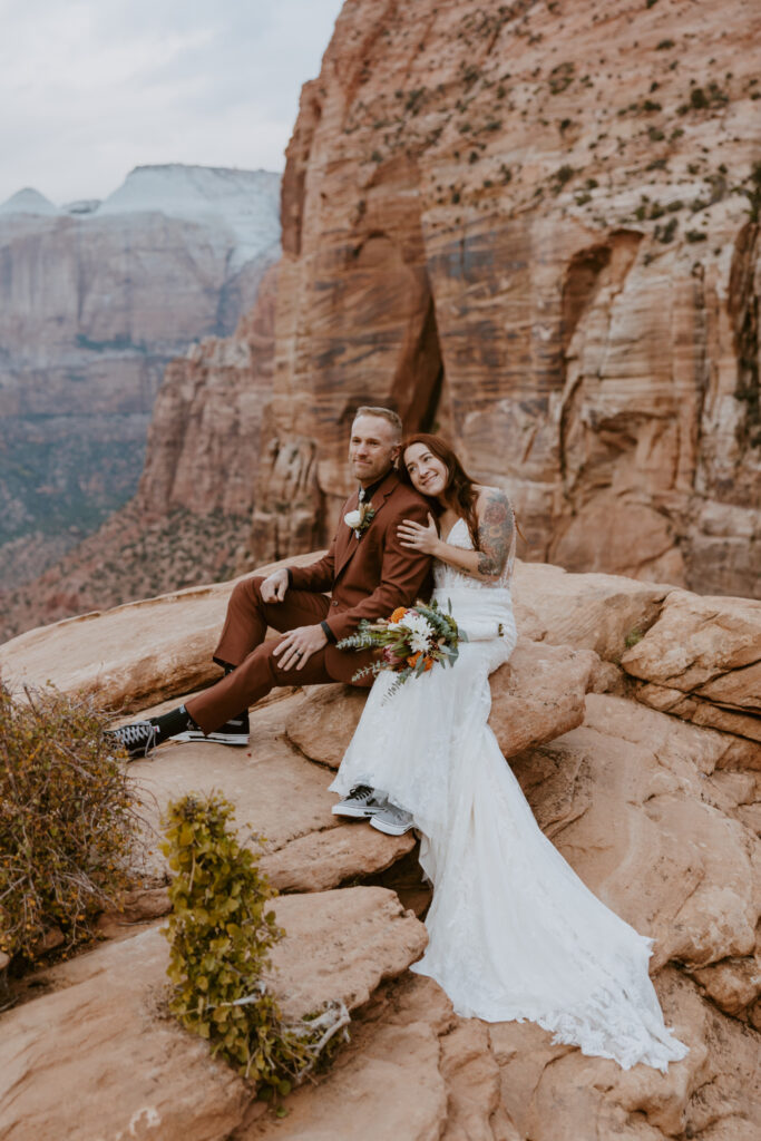 Kaitlyn and Sam | Zion National Park, Temple of Sinawava Wedding | Southern Utah Wedding and Elopement Photographer, Emily Dawn Photo