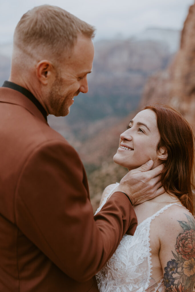 Kaitlyn and Sam | Zion National Park, Temple of Sinawava Wedding | Southern Utah Wedding and Elopement Photographer, Emily Dawn Photo