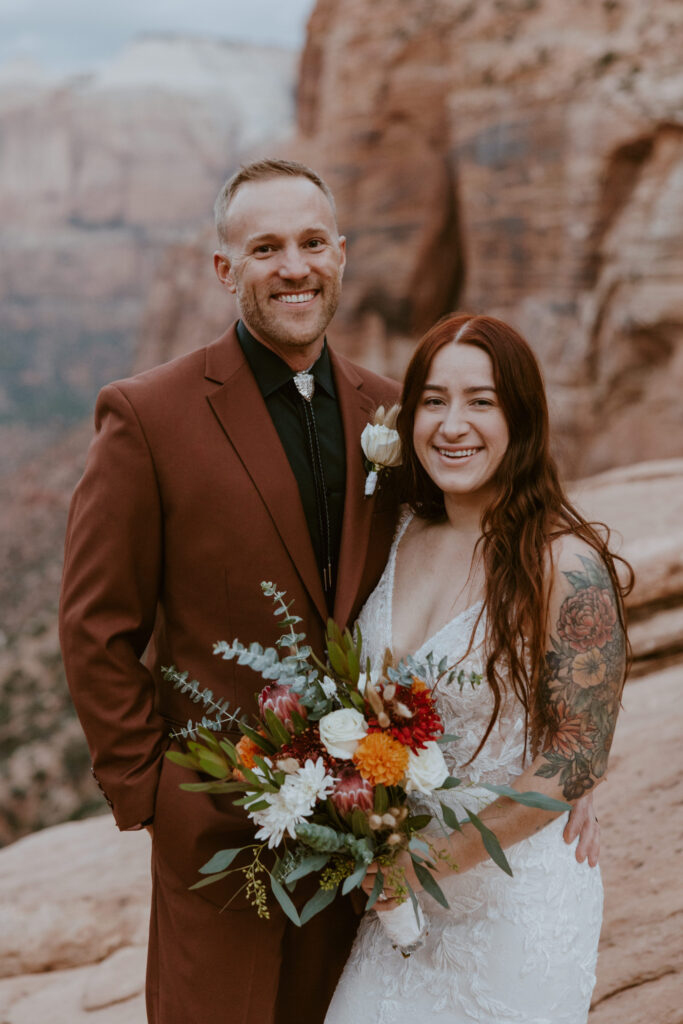 Kaitlyn and Sam | Zion National Park, Temple of Sinawava Wedding | Southern Utah Wedding and Elopement Photographer, Emily Dawn Photo