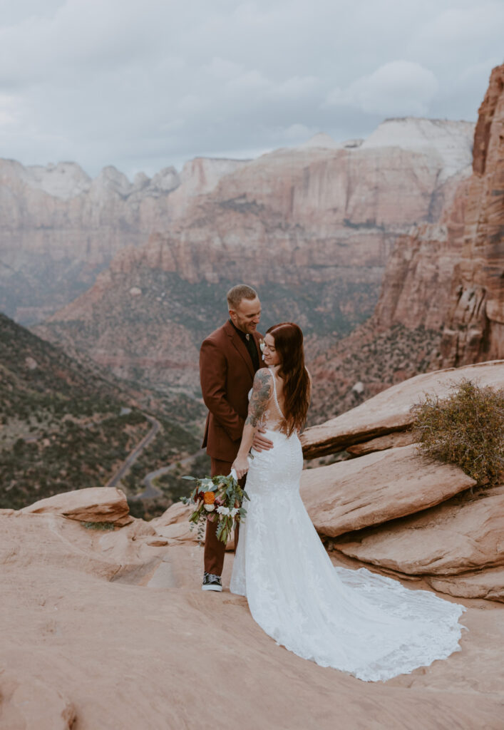 Kaitlyn and Sam | Zion National Park, Temple of Sinawava Wedding | Southern Utah Wedding and Elopement Photographer, Emily Dawn Photo