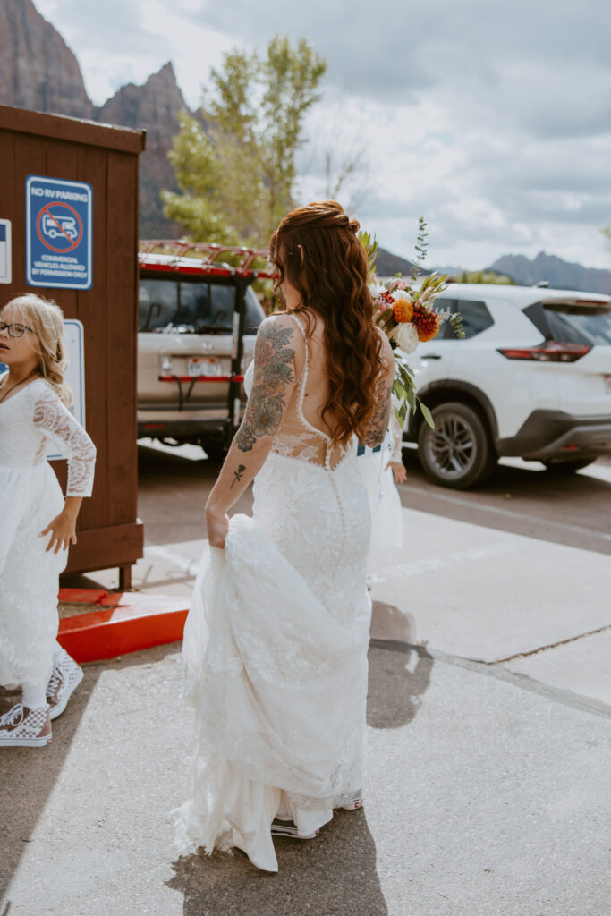 Kaitlyn and Sam | Zion National Park, Temple of Sinawava Wedding | Southern Utah Wedding and Elopement Photographer, Emily Dawn Photo