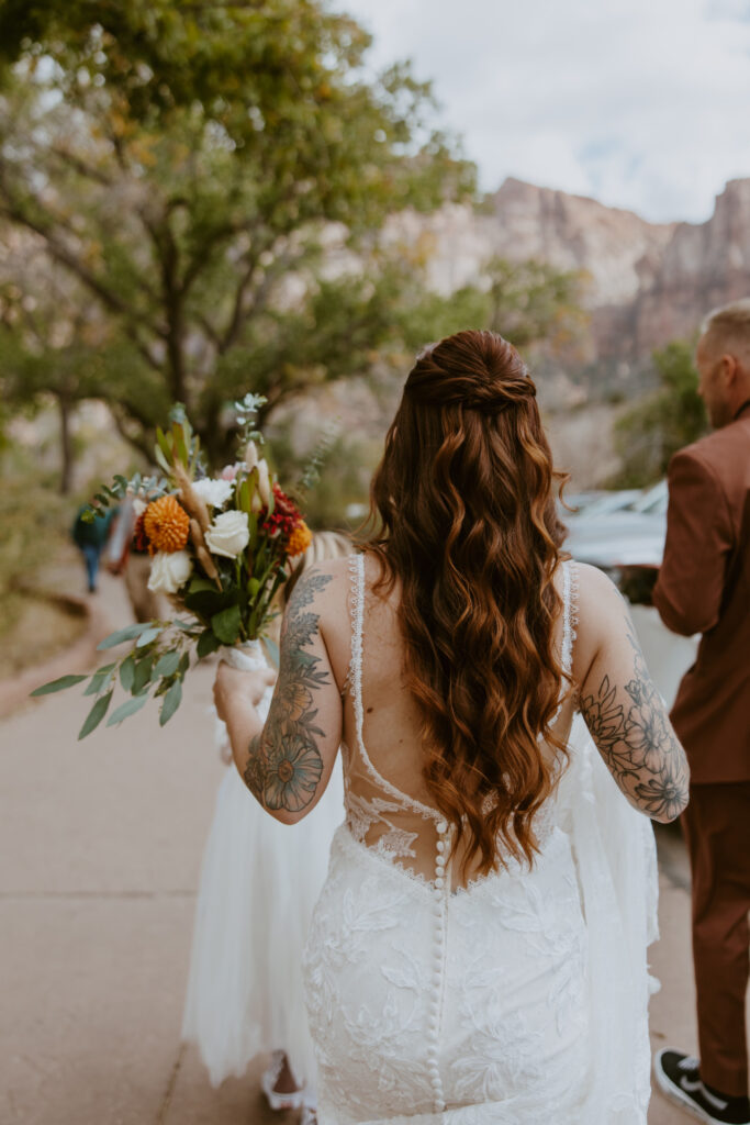 Kaitlyn and Sam | Zion National Park, Temple of Sinawava Wedding | Southern Utah Wedding and Elopement Photographer, Emily Dawn Photo