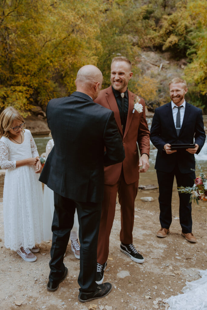 Kaitlyn and Sam | Zion National Park, Temple of Sinawava Wedding | Southern Utah Wedding and Elopement Photographer, Emily Dawn Photo