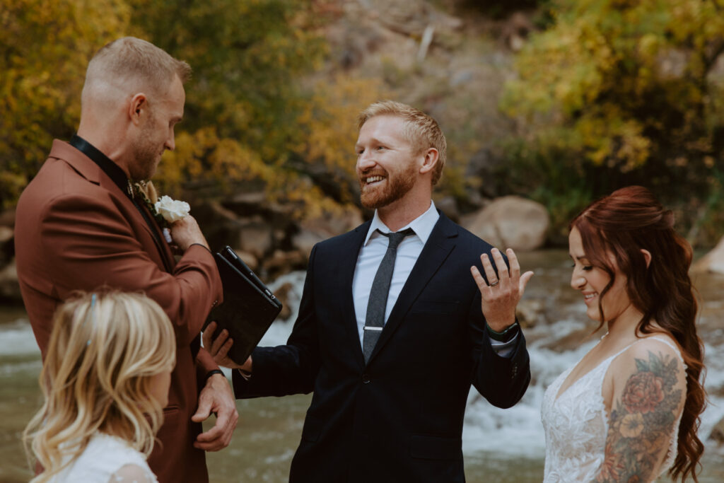 Kaitlyn and Sam | Zion National Park, Temple of Sinawava Wedding | Southern Utah Wedding and Elopement Photographer, Emily Dawn Photo