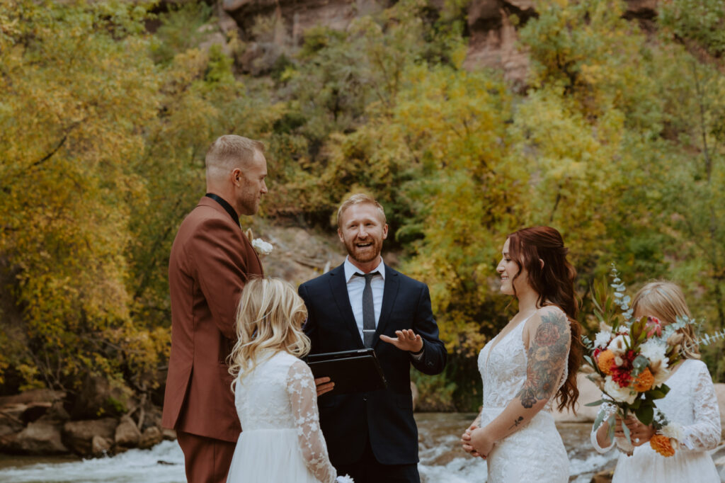 Kaitlyn and Sam | Zion National Park, Temple of Sinawava Wedding | Southern Utah Wedding and Elopement Photographer, Emily Dawn Photo