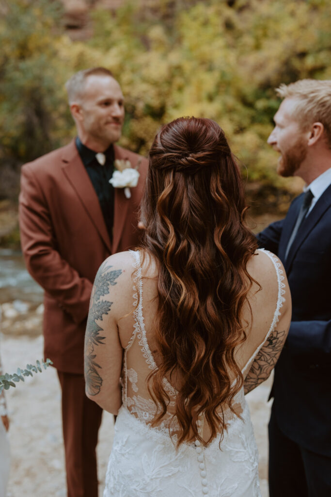 Kaitlyn and Sam | Zion National Park, Temple of Sinawava Wedding | Southern Utah Wedding and Elopement Photographer, Emily Dawn Photo