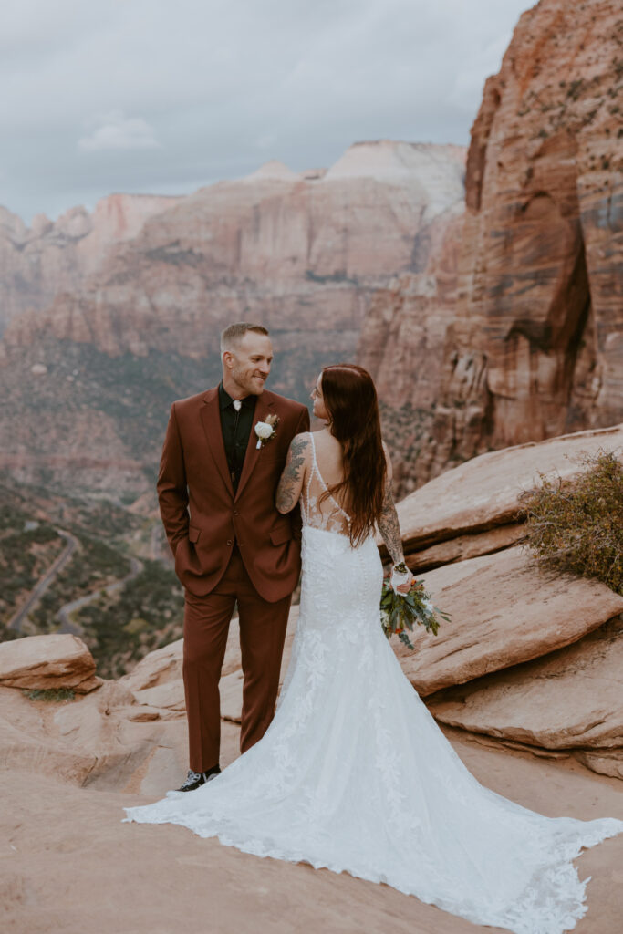 Kaitlyn and Sam | Zion National Park, Temple of Sinawava Wedding | Southern Utah Wedding and Elopement Photographer, Emily Dawn Photo